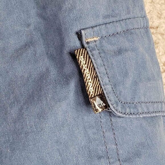 Levis Silvertab Shorts Mens Size 36 Cotton Cargo Blue Flat Front Canvas - Picture 5 of 10